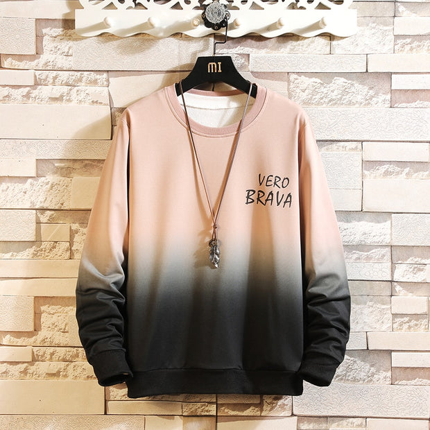 Men Sweatshirts New Spring Autumn Men's Fashion Gradient Hoodies Men Brand Hip Hop Hoodies Sweatshirts Tops