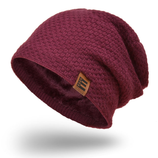 Brand Skullies Beanies Men Knitted Hat Winter Hats For Men Women Cap Winter Beanie Hat Gorro Thick Warm Bonnet Men's Winter Cap - Lakhufashion