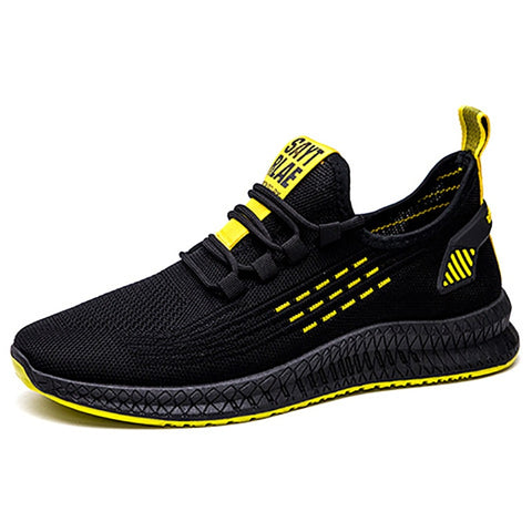 Fashion Sneakers Men Vulcanized Shoes Air Mesh Mens Trainers Lightweight Casual Shoes Men Black Footware Tenis Masculino - Lakhufashion