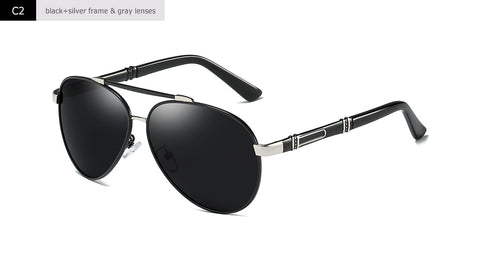 Blanche Michelle Pilot Polarized Sunglasses Men 2020 Brand Mirror Sun Glasses Driving UV400 Alloy Gafas De Sol Oculos With Box - Lakhufashion