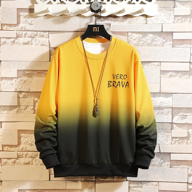 Men Sweatshirts New Spring Autumn Men's Fashion Gradient Hoodies Men Brand Hip Hop Hoodies Sweatshirts Tops