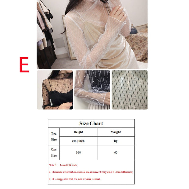 Summer New Women Sunscreen Inner Wear Chiffon mesh Shirt Thin Shirt Butterfly Perspective Mesh Half-high Tops mesh bottom shirt - Lakhufashion