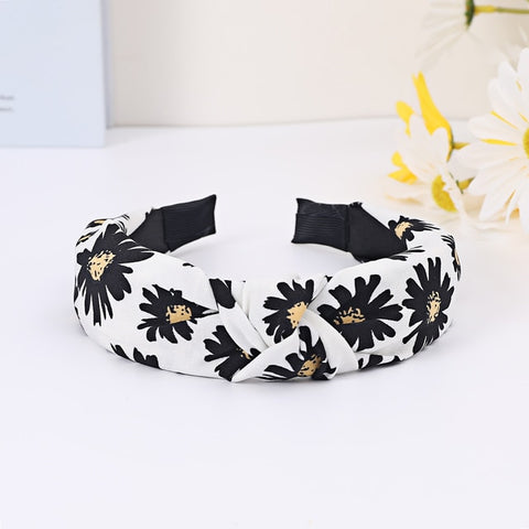 2023 Fashion Hair Hoop Hair Bands for Women Girls Flower Solid Color Headbands Designer Wide Hairband Hair Accessories Headwear - Lakhufashion
