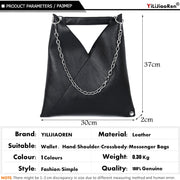 Fashion Leather Handbags for Women Luxury Handbags Women Bags Designer Large Capacity Tote Bag Chain Shoulder Bags Sac a Main - Lakhufashion