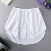 Women Shirt Extenders Adjustable Fake Skirts Girls Shirt Tail Blouse Hem Mini Skirt Woman Fake Underskirt Girls